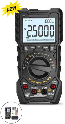 Digital Multimeter For Solar Power Systems & Power Equipment