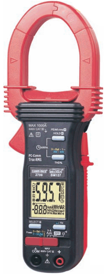 3 Phase Power Clamp On Meter With KWHR