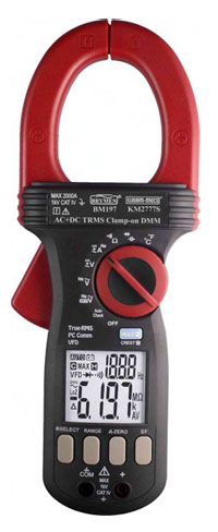 QLUUE Clamp Meter 9999 Counts, Multimeter Measures AC Current, AC/DC  Voltage, Temperature, Capacitance, Resistance, Diodes, and Continuity,  Voltage