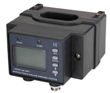 Split type ground resistance on-line detector